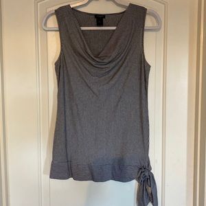 Cowl neck sleeveless top